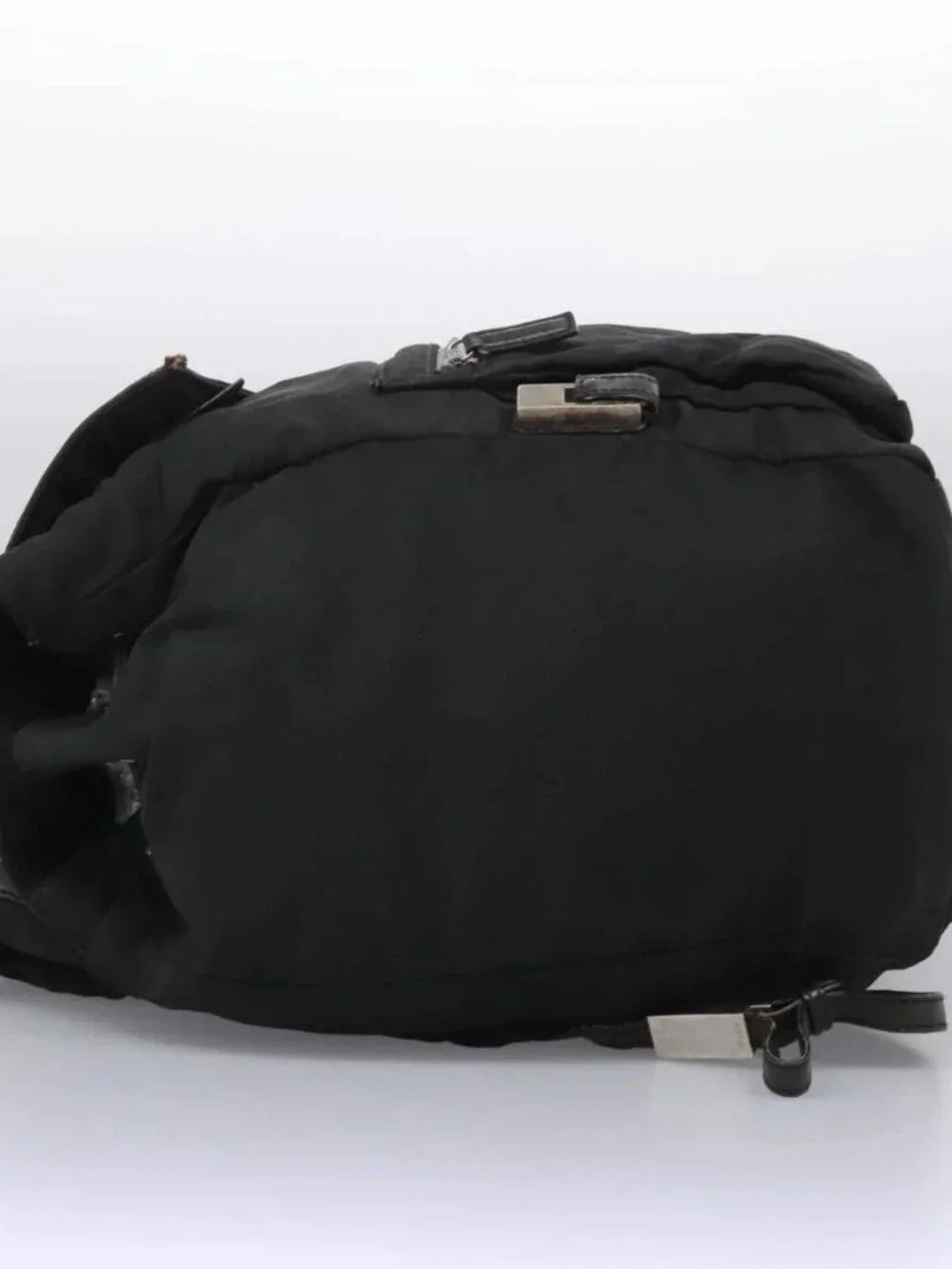 GUCCI Backpack Nylon Black Auth 117288